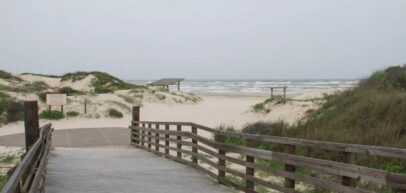storm season at the beach in corpus christi