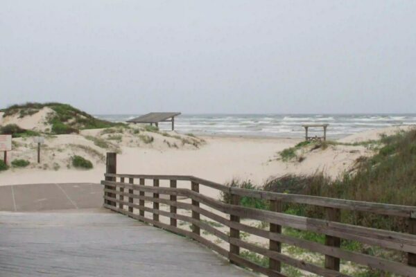 storm season at the beach in corpus christi